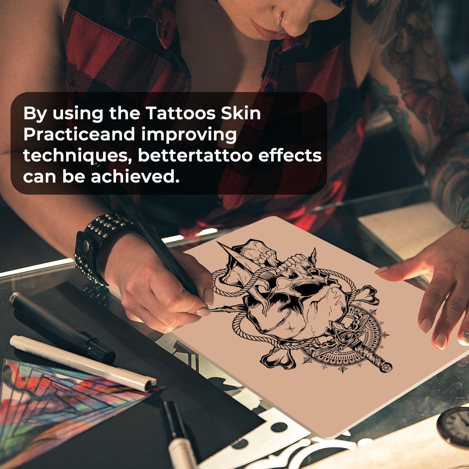 qeqanazo tattoo practice skin wrapable for arms and legs