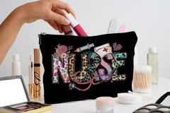 QGFM Nurse Makeup Bag compartments neatly arranged for easy access to cosmetics during travel