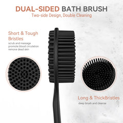 QiaKeoo silicone bristles scrubber for efficient exfoliation and cleansing