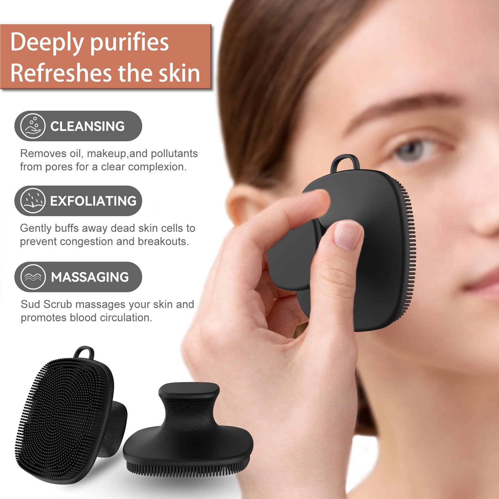 QiaKeoo travel-friendly set with hanging hole for easy drying