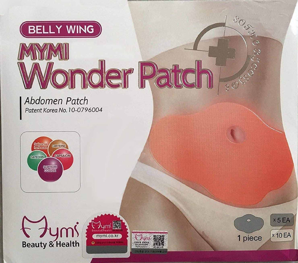 QIANSOTO Mymi Wonder Patch application closeup for targeted toning and easy wear.