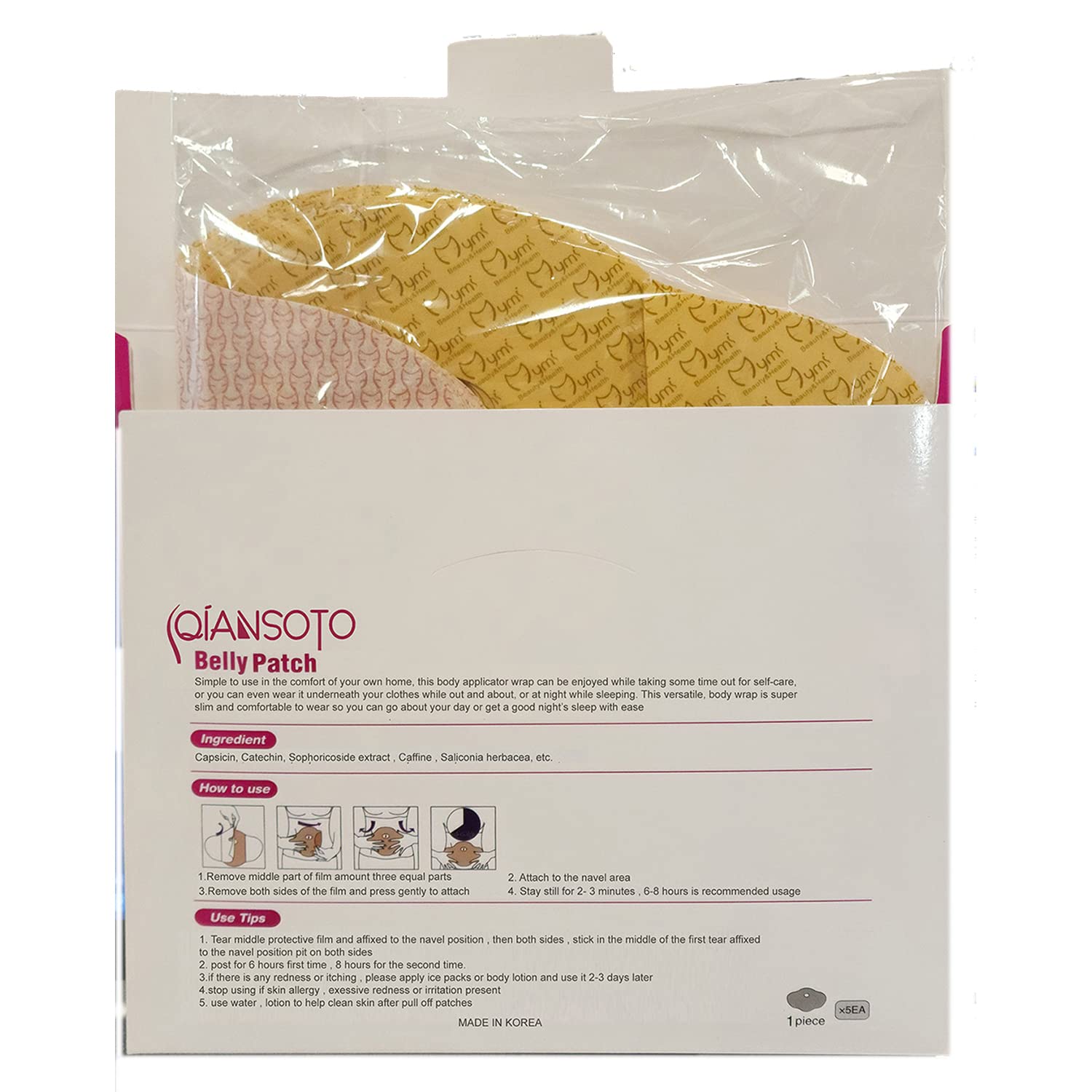 QIANSOTO Mymi Wonder Patch potential contouring aid in a lightweight, comfortable patch.