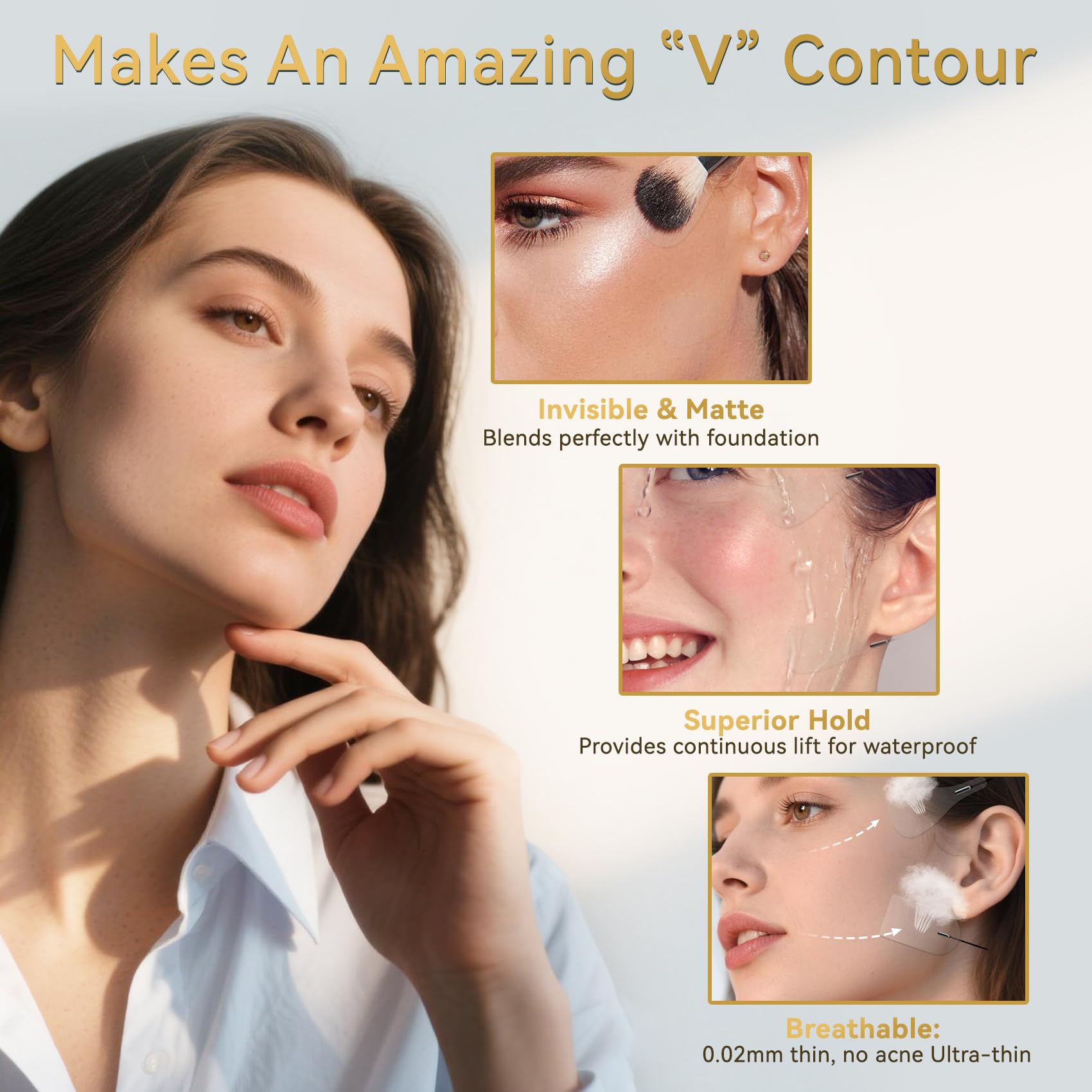 QiccJxyx Face Lift Tape extended stickers enable versatile, long-lasting lift and defined contours