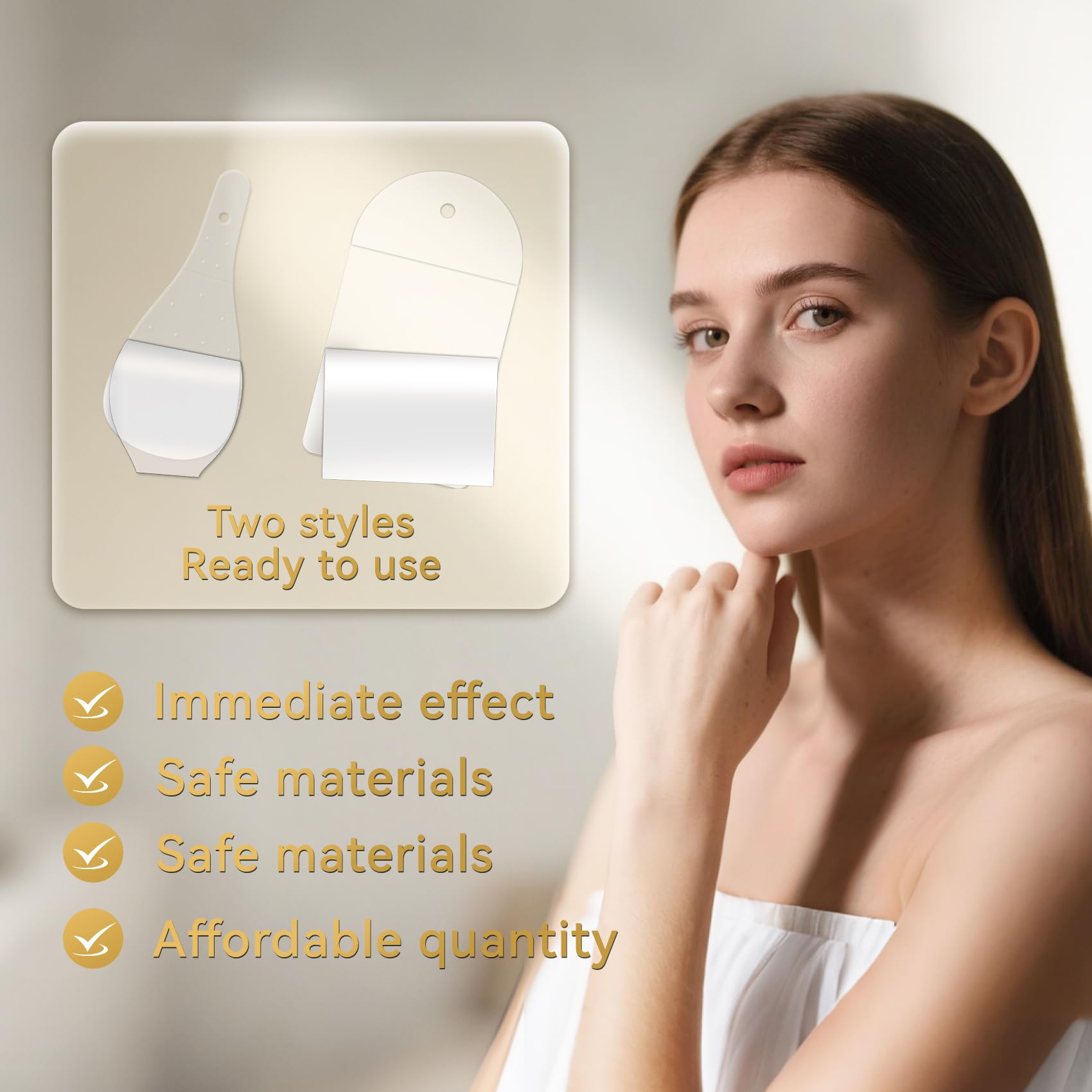 QiccJxyx Face Lift Tape lifting rope 8.66in enables extended coverage and pronounced lift