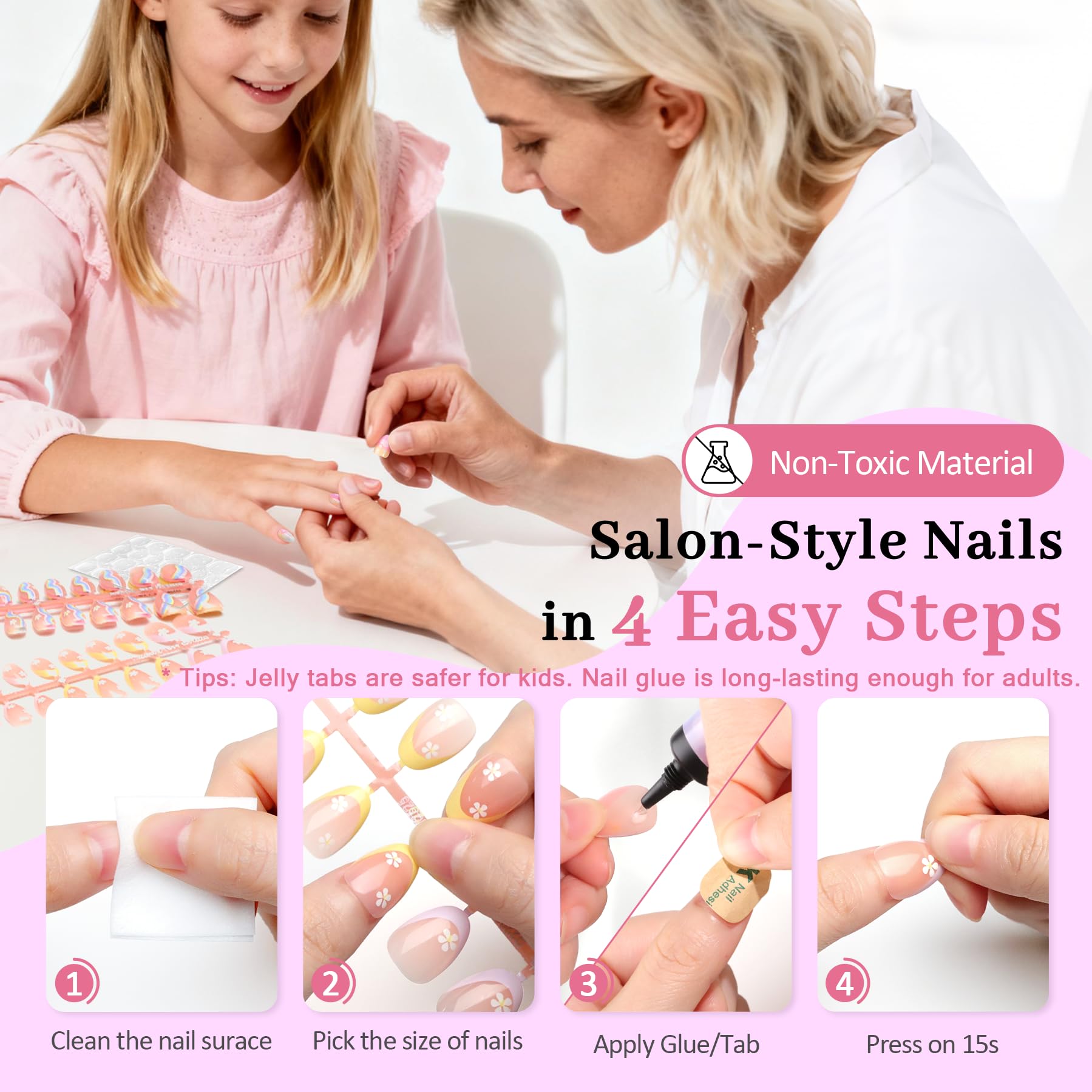 QIEK gift box includes mini file and cuticle stick for at-home care.