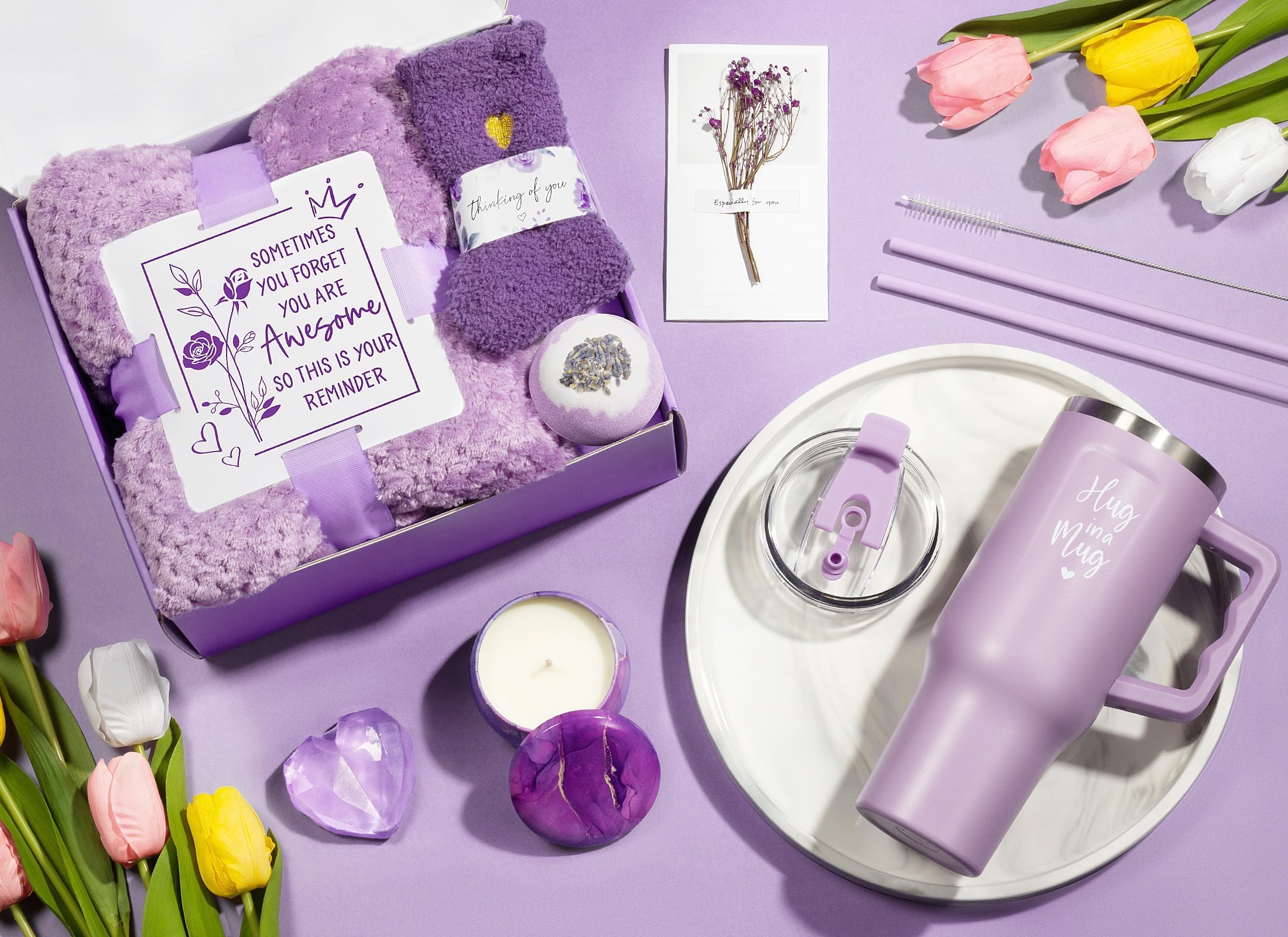 Qinline gift box with a big hug message for gifting