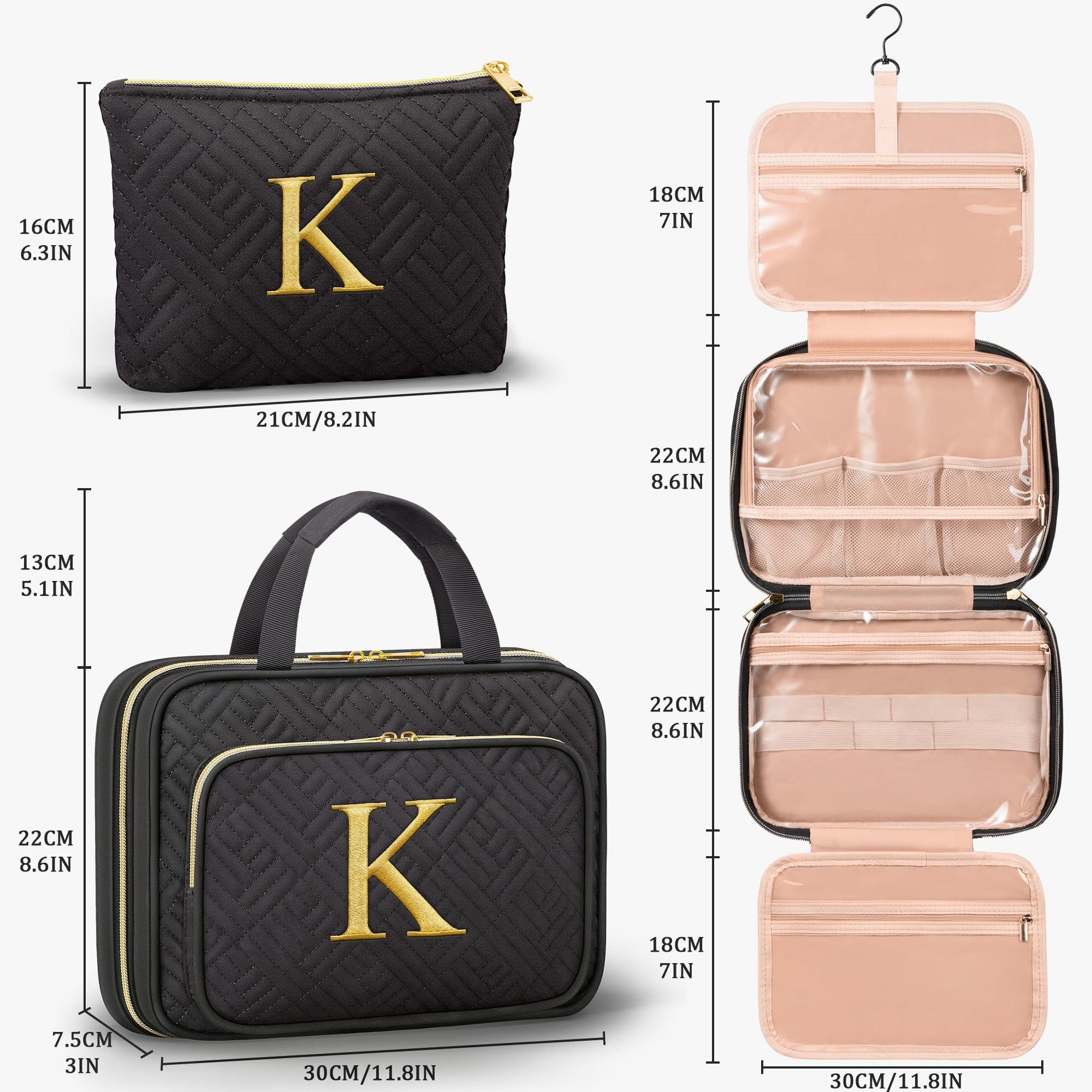 Qinline monogram embroidery closeup highlights durable initials for gift-ready style