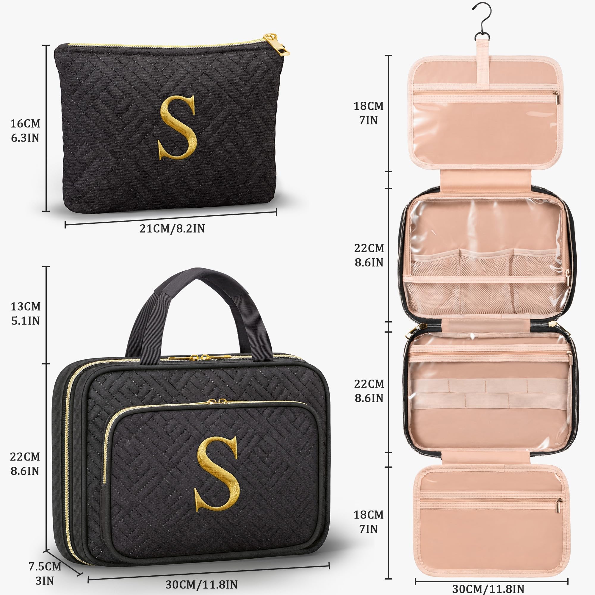 Qinline personalized gift for mom with embroidered initials suitable for gifting.
