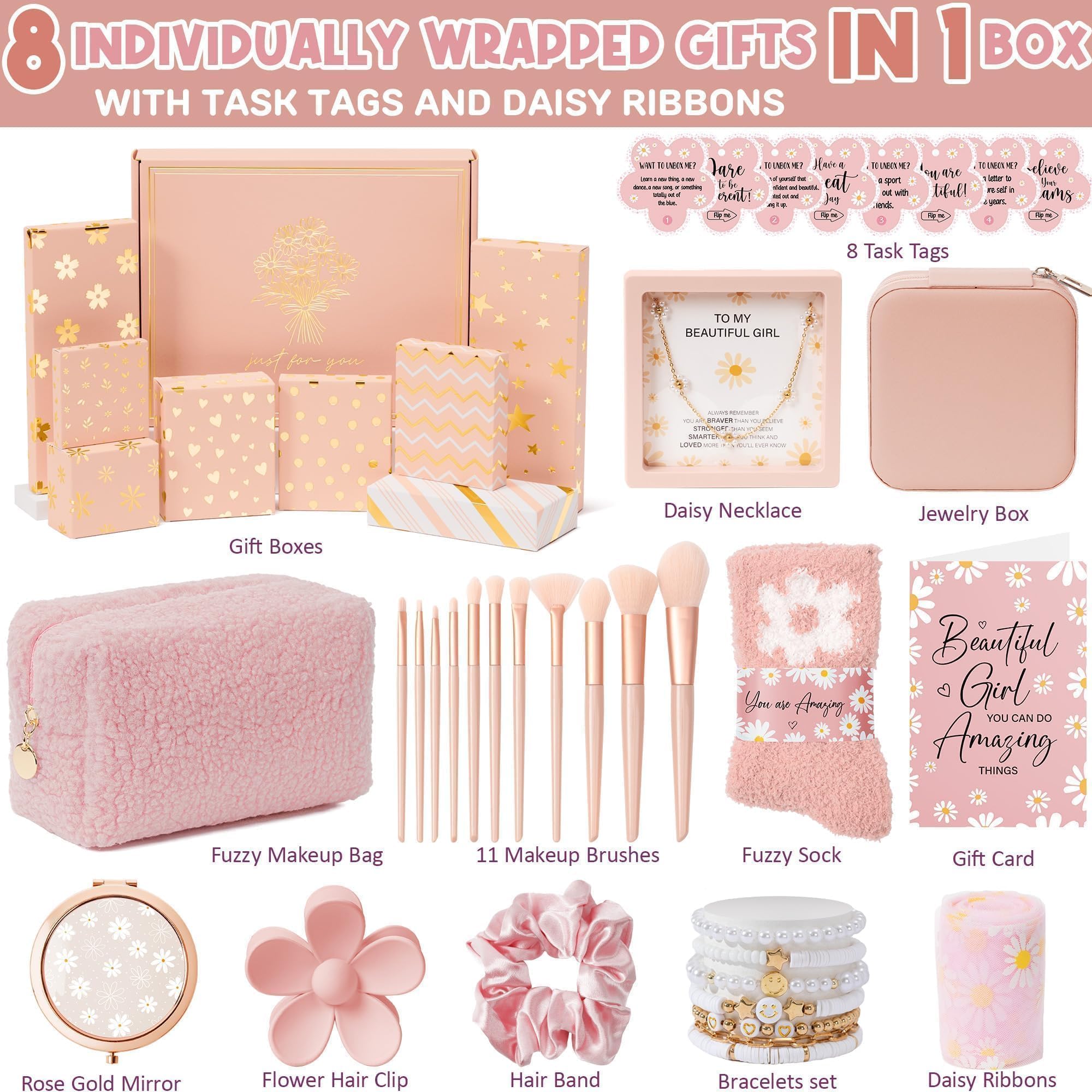 Qinline teen makeup case with accessories for on-the-go styling