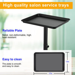 Qinrunkoi salon tray features 21-inch base for balanced support and security.