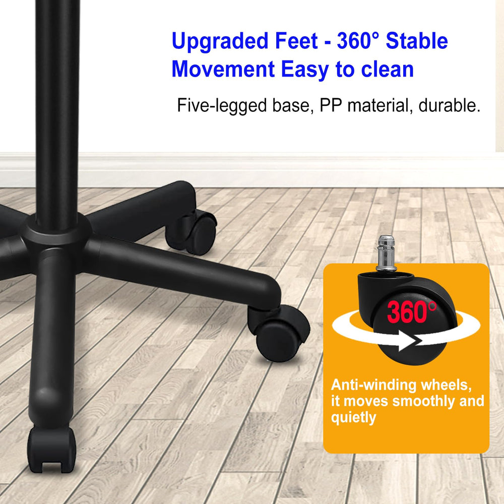 Qinrunkoi salon tray with 360-degree casters for quiet, smooth movement.