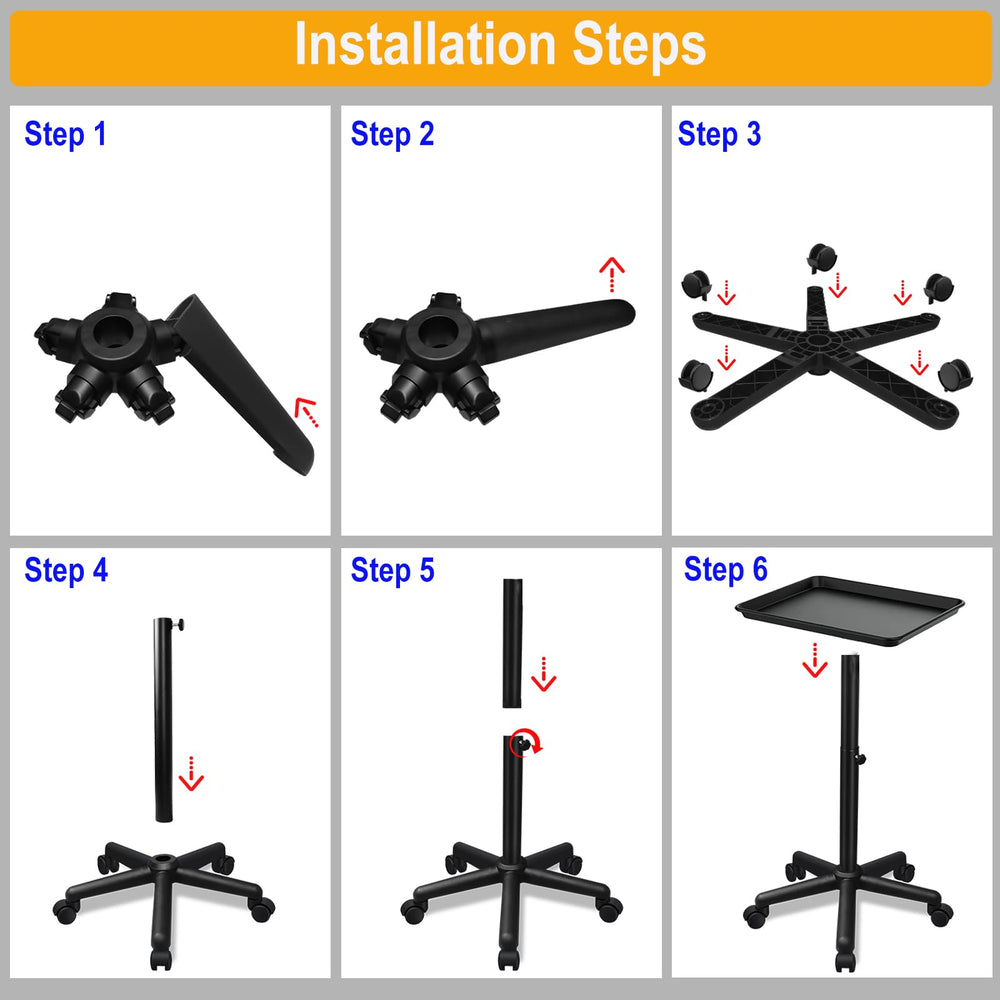 Qinrunkoi black finish salon tray adds professional look and durability.