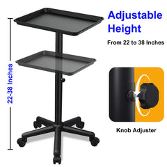 Qinrunkoi salon tray height adjustable to fit different working heights.