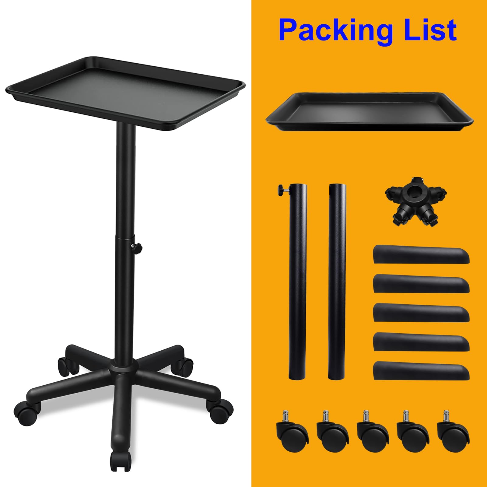 Qinrunkoi tattoo and dentist tray table for quick instrument access.