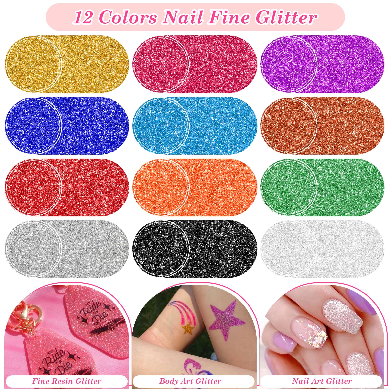 Qinzave butterfly sequins add delicate accents to nail art