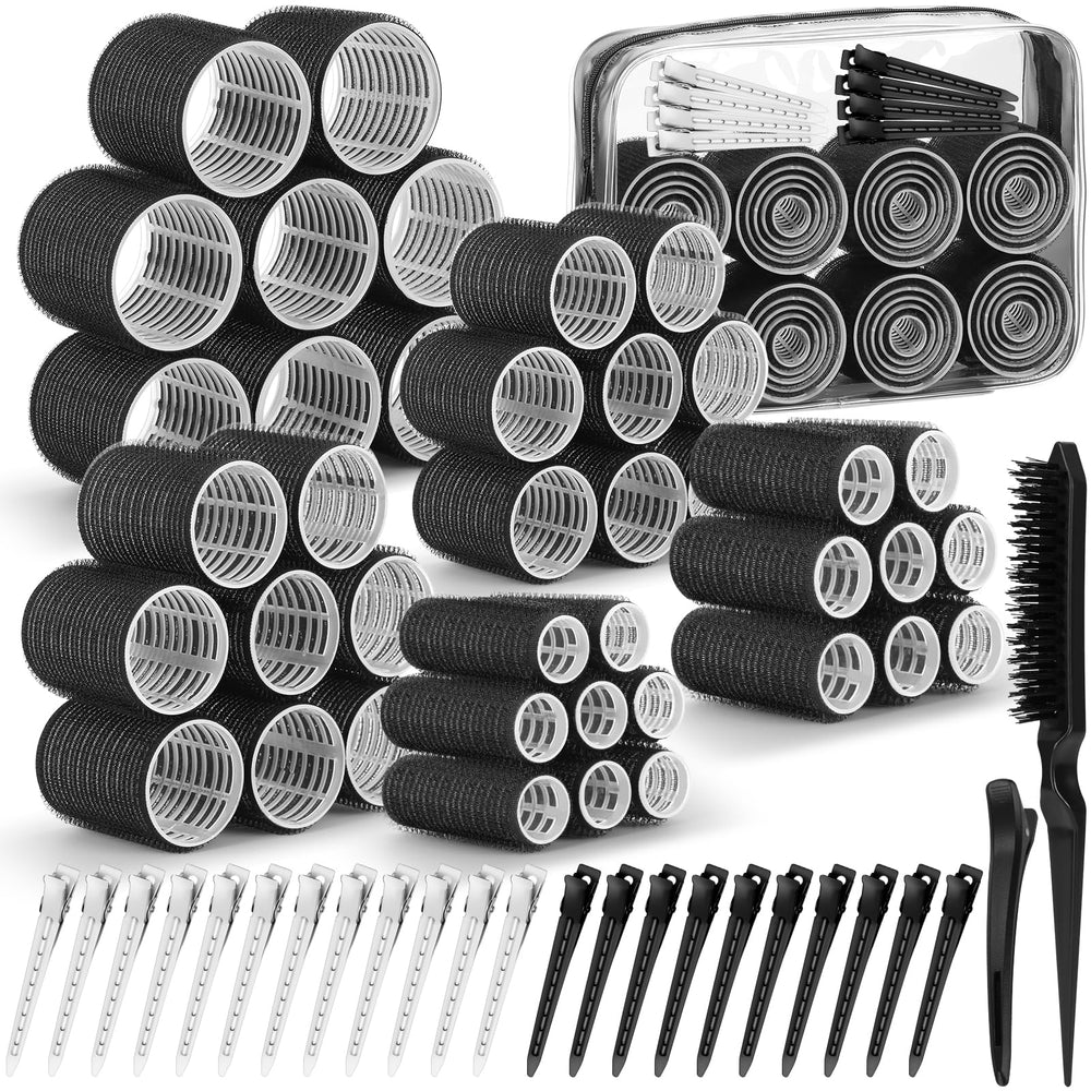 Qinzave hair curler rollers set box showing complete kit for versatile styling
