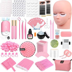 Qinzave lashes kit mannequin head for true-to-life practice and precise lash placement.