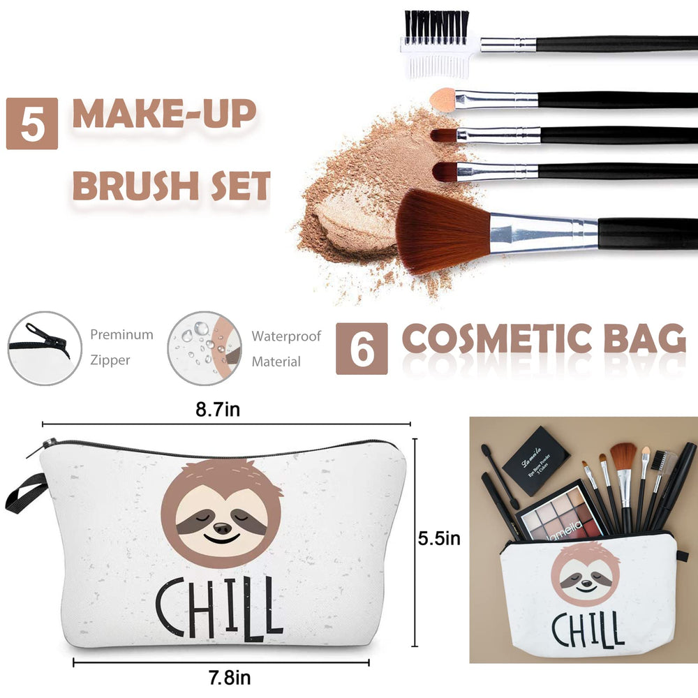 QIONG sloth cosmetic bag keeps makeup secure and portable on travel days