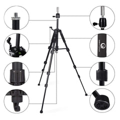 QISHI YUHUA wig stand metal top base offers durable secure mounting