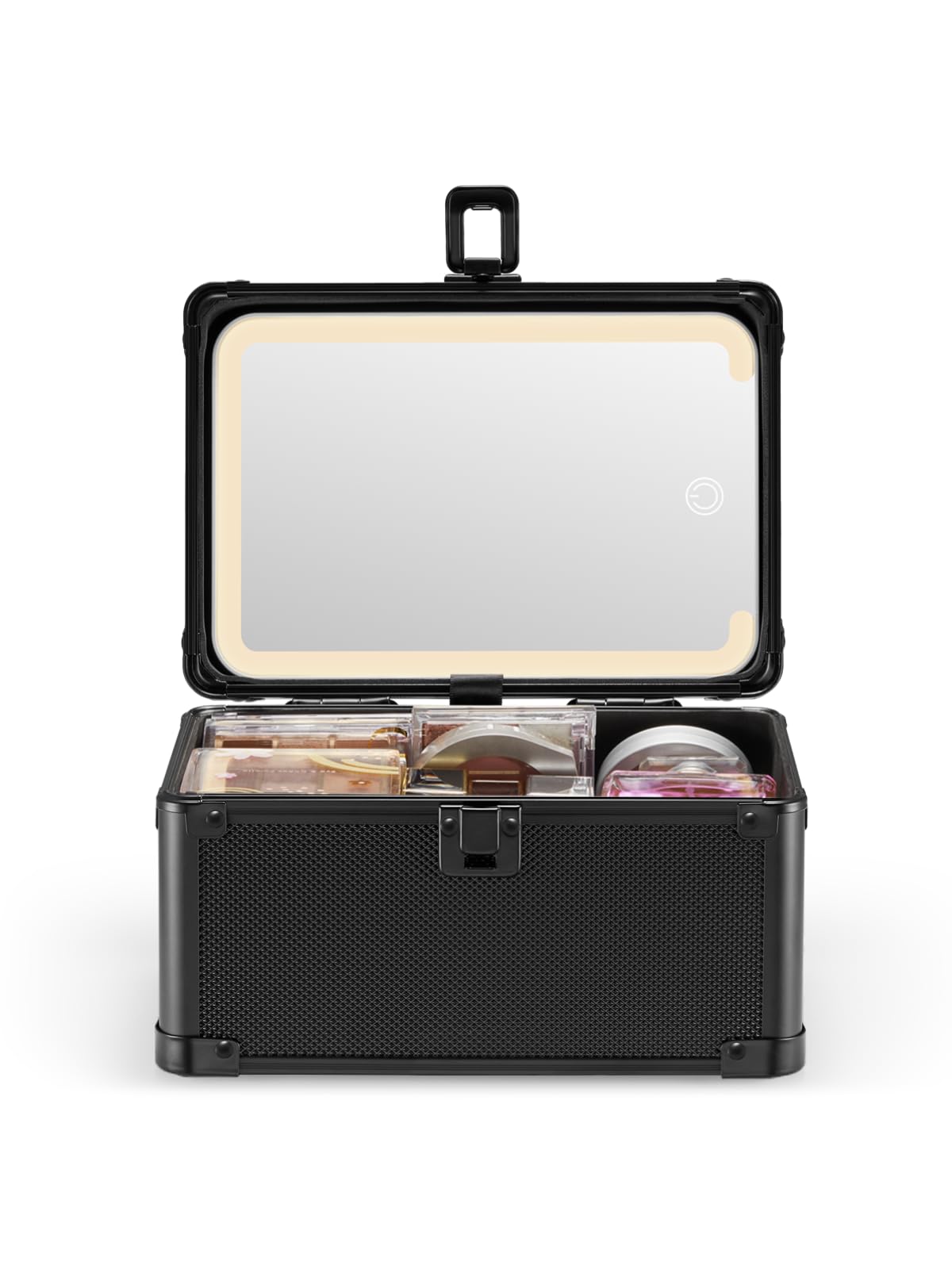 Qislee Makeup Box Mini closed view, compact travel-friendly storage for cosmetics.