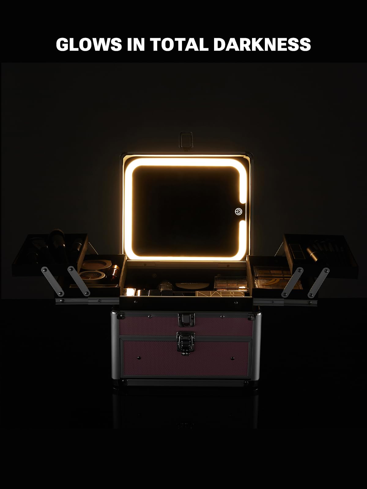 Qislee makeup box travel case durability for professional use.