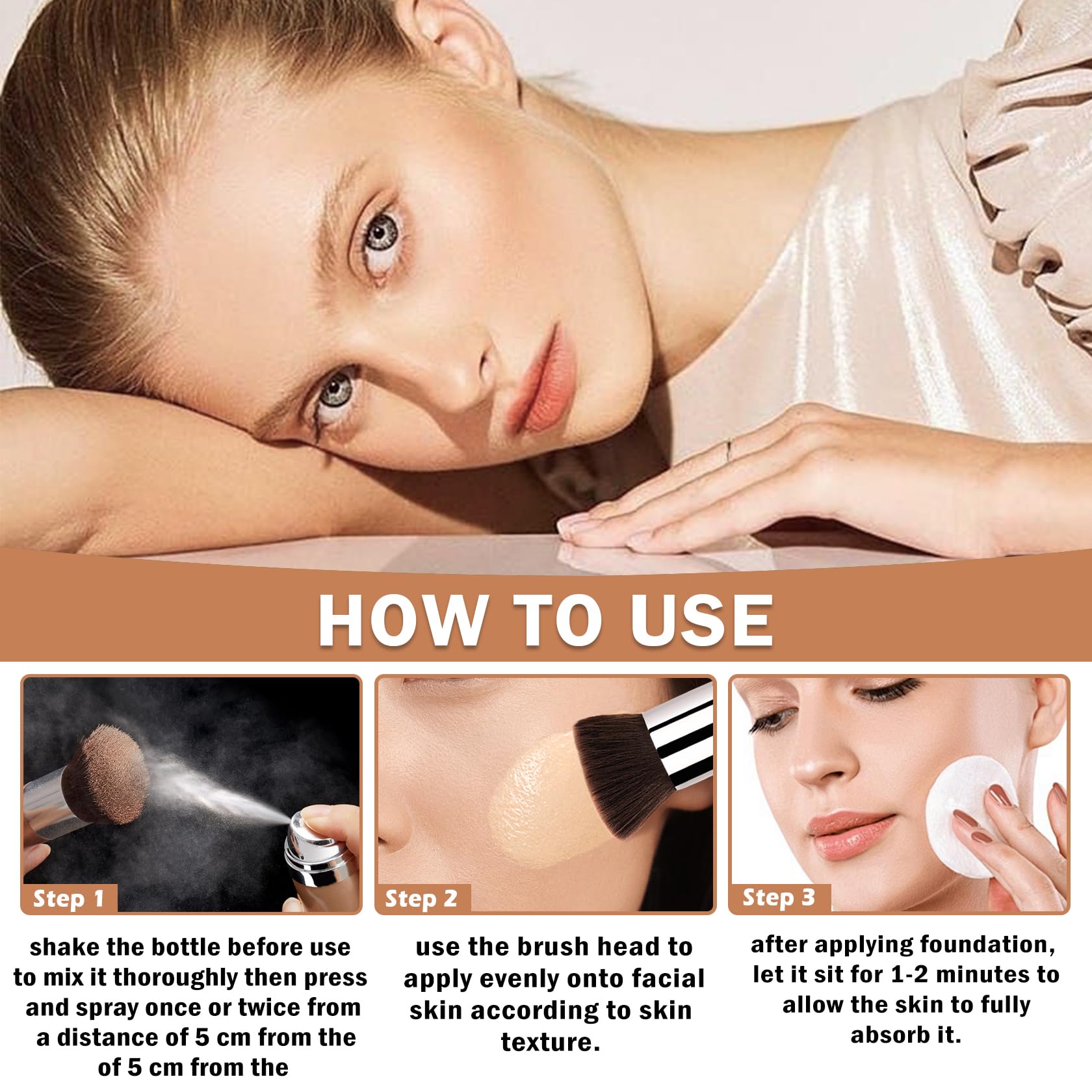 QIUFSSE gift-packaging includes makeup tools for easy application