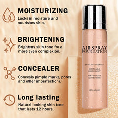 QIUFSSE soft matte texture provides breathable, light feel on skin