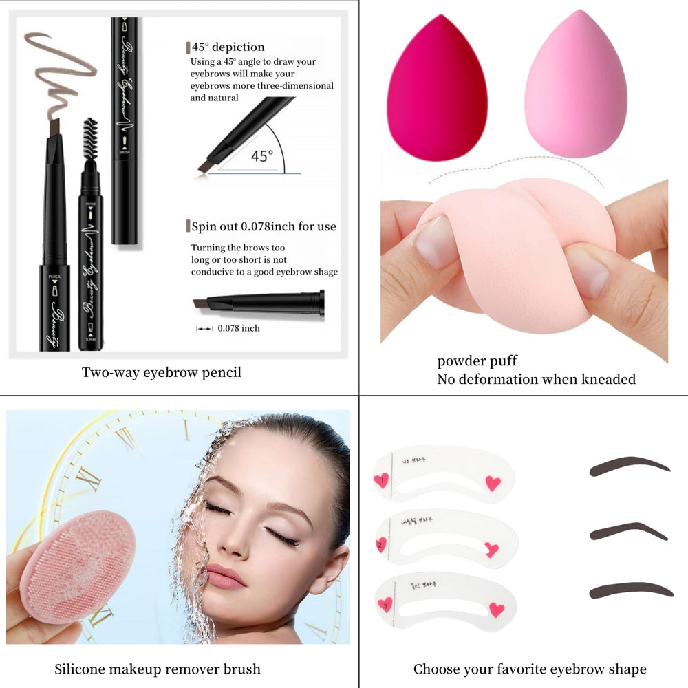 QiuNingTang brow tools – precise shaping for neat, defined brows.