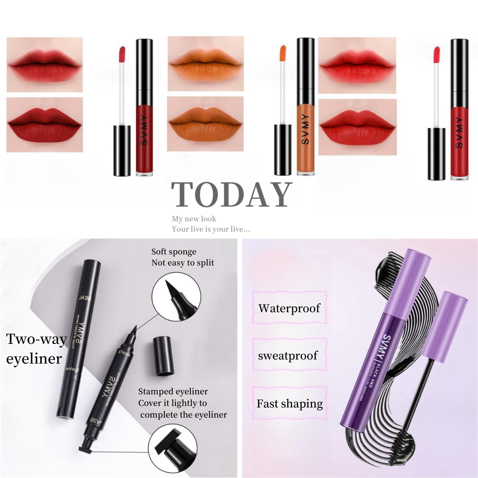 QiuNingTang concealer lipgloss – even skin tone with long-lasting finish.