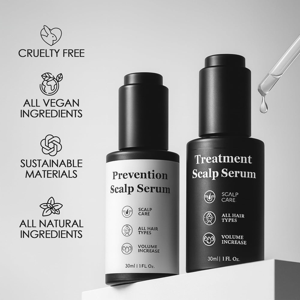 Qiuumey unisex usage scene demonstrates men and women benefiting from the serum.