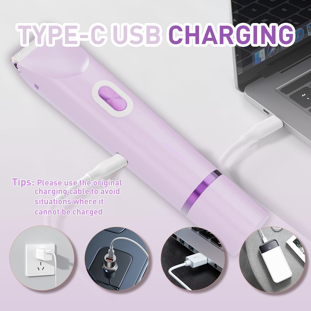 QLWQ detachable heads enable easy cleaning and travel-ready use