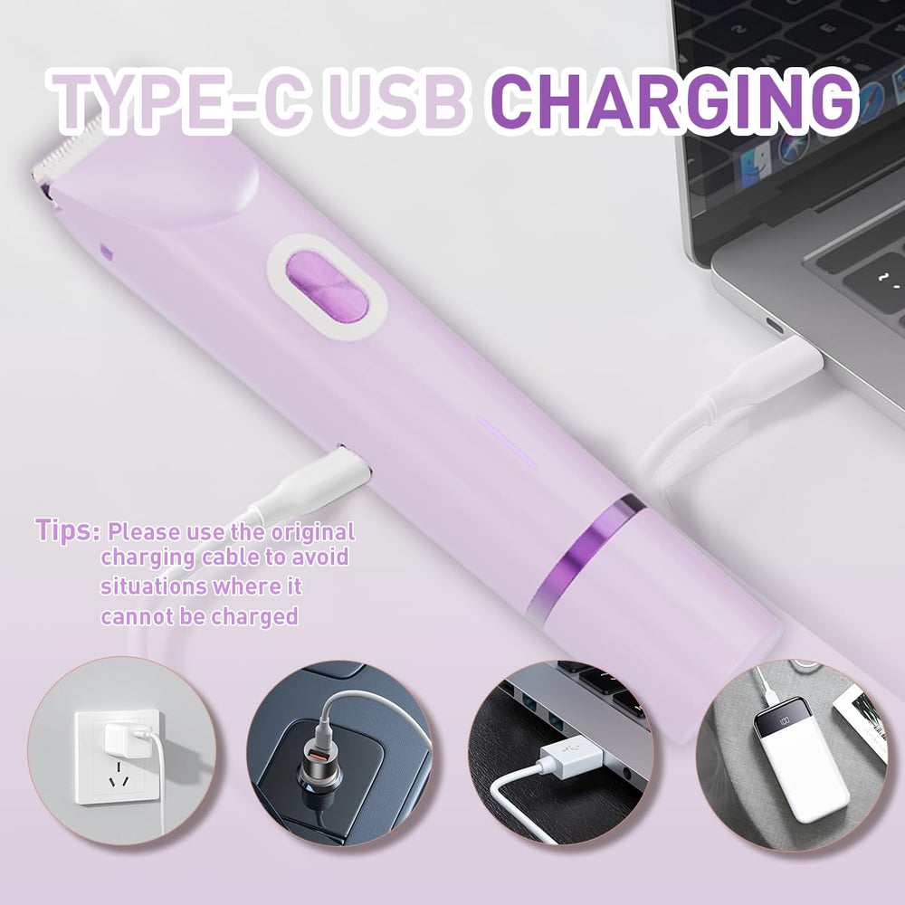 QLWQ detachable heads enable easy cleaning and travel-ready use
