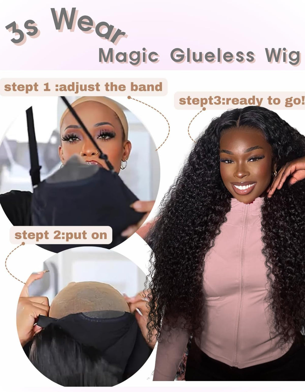 Qokyku 180-density wig delivers natural fullness in 24-inch length during daily looks