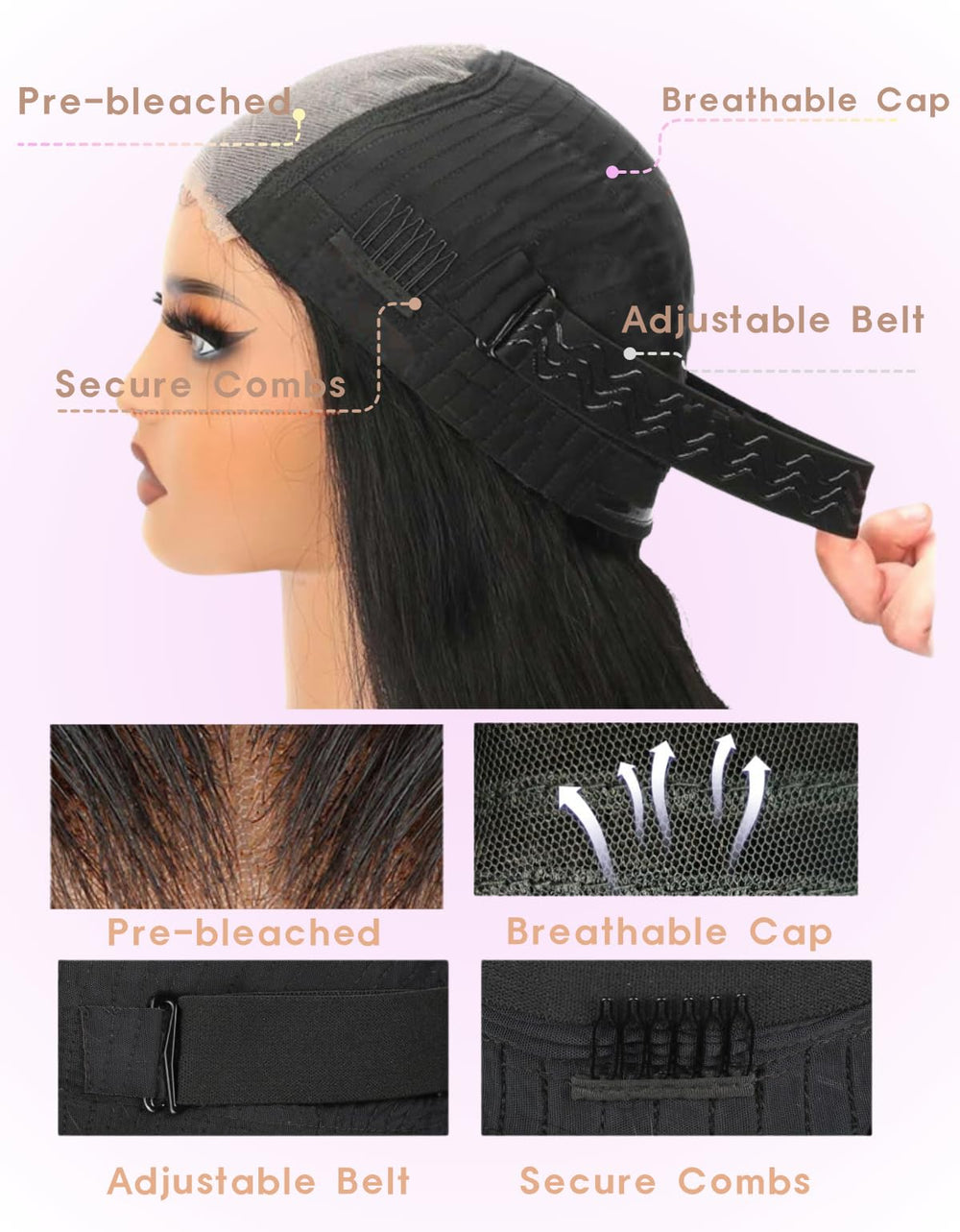 Qokyku premium virgin Brazilian hair closeup emphasizes softness, shine, and versatile styling