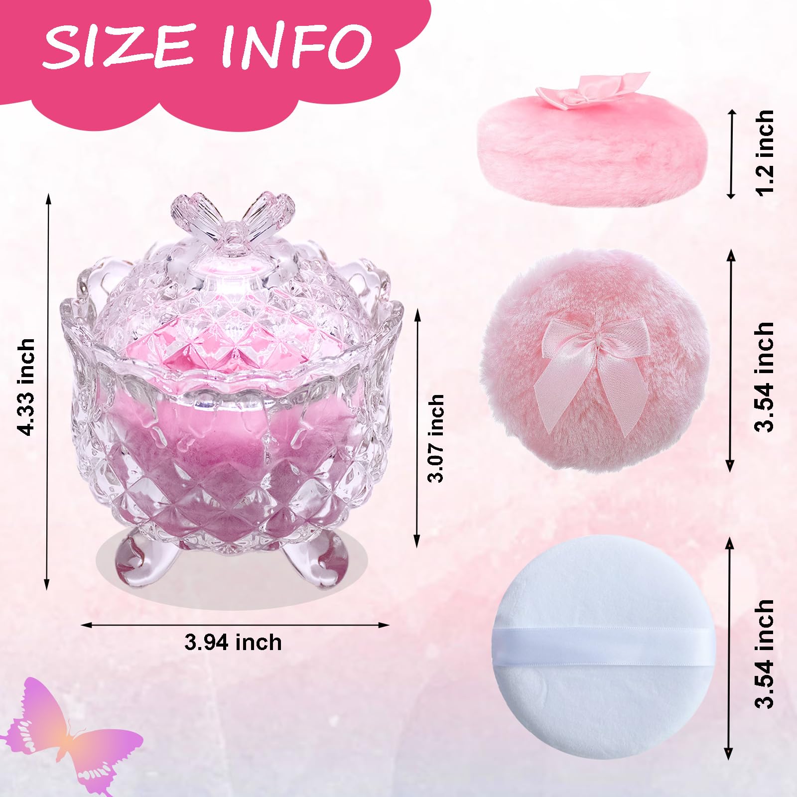 Qopoto soft crystal velvet puff delivers smooth powder application on skin.