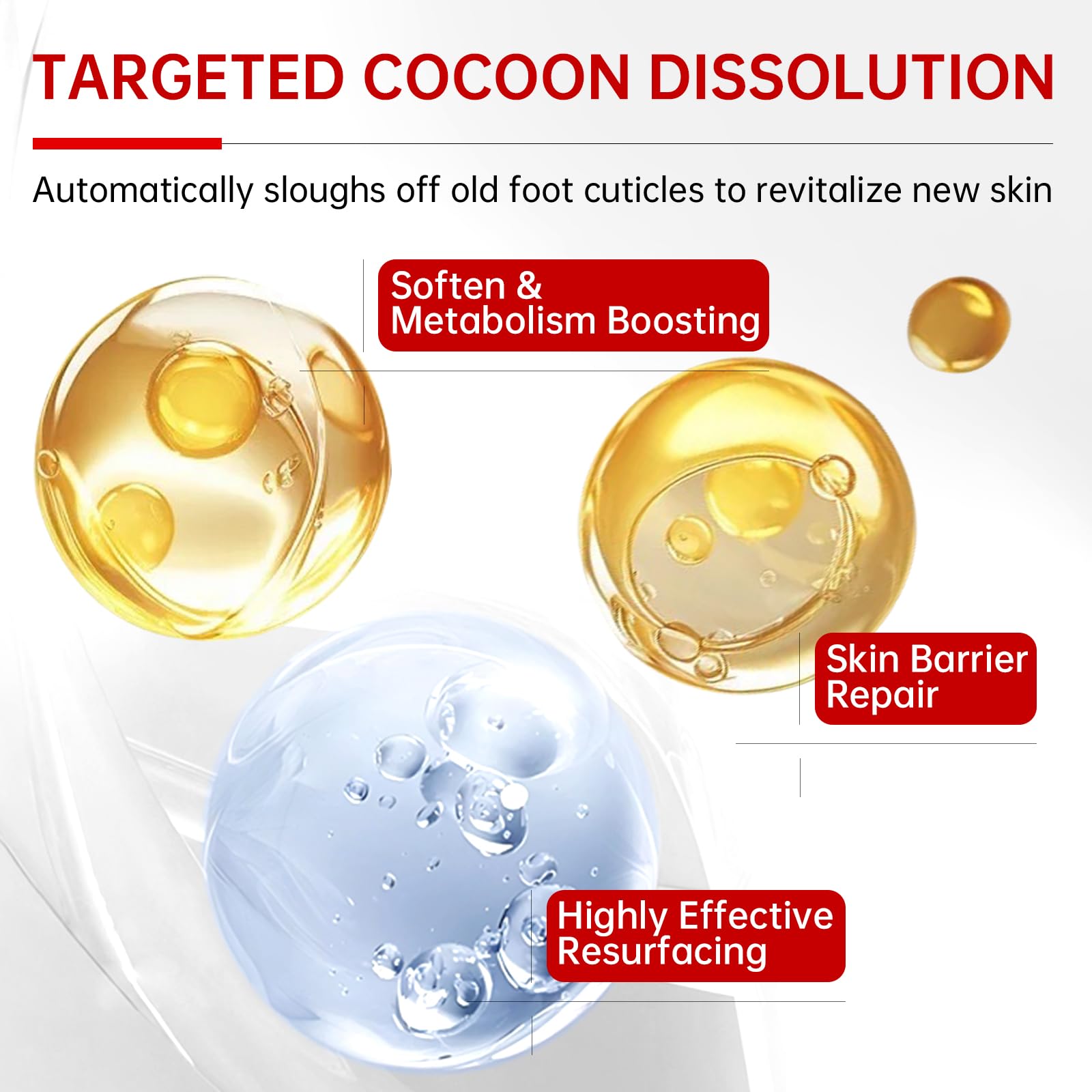 QQE Foot Peeling Mask opening foil pouch for easy at-home application.