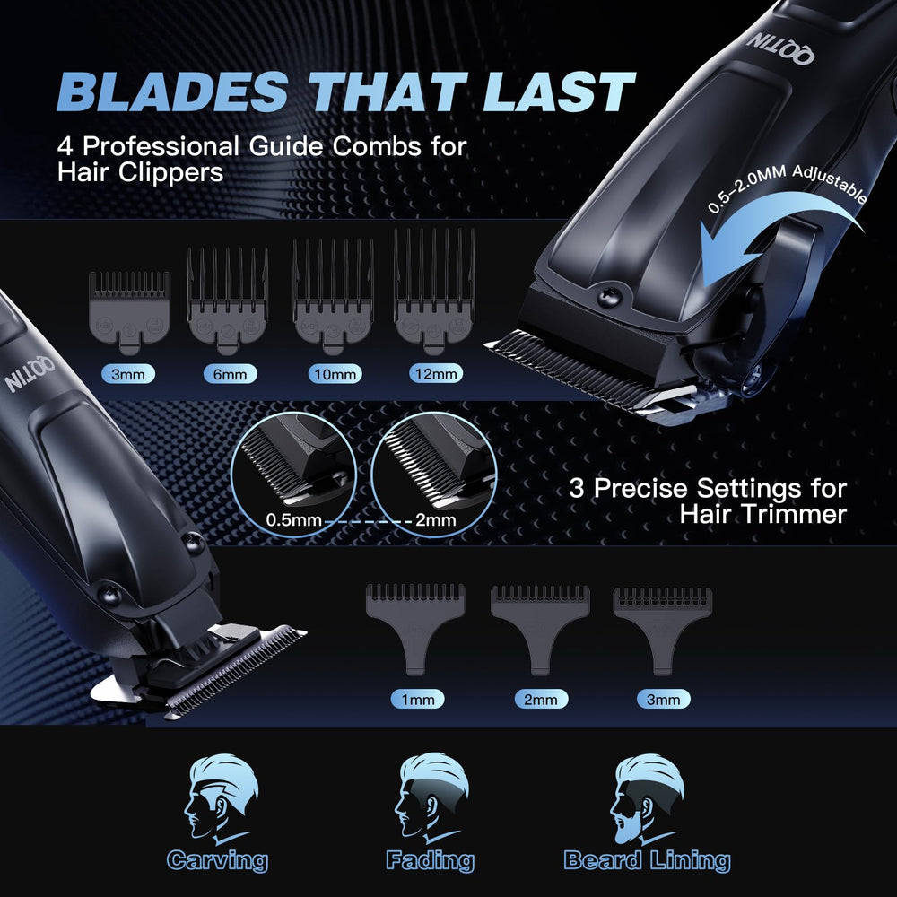 QQTIN ergonomic handle provides comfortable grip during long grooming sessions