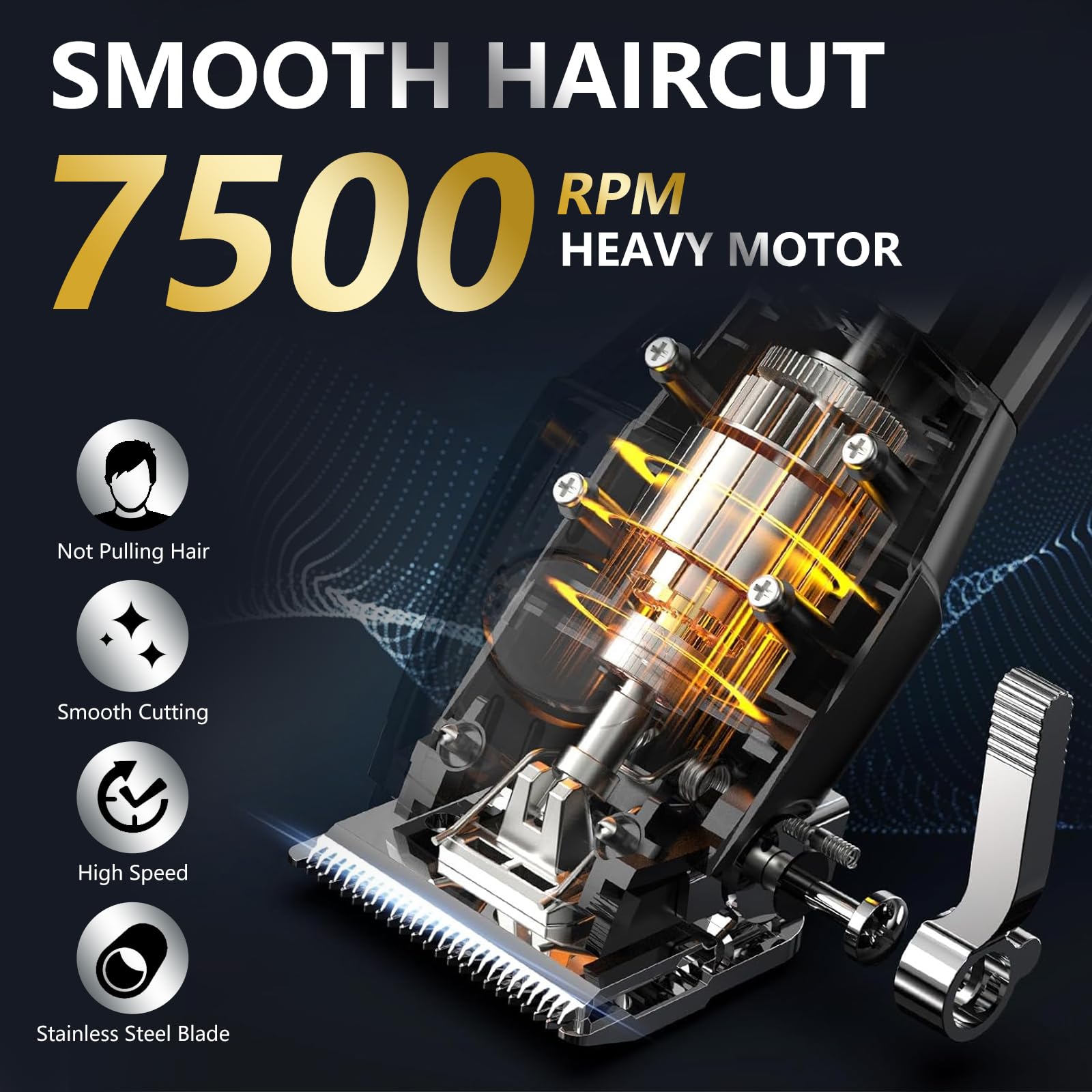 QQTIN hair clippers cordless-corded-use for flexible trimming at home or on the go