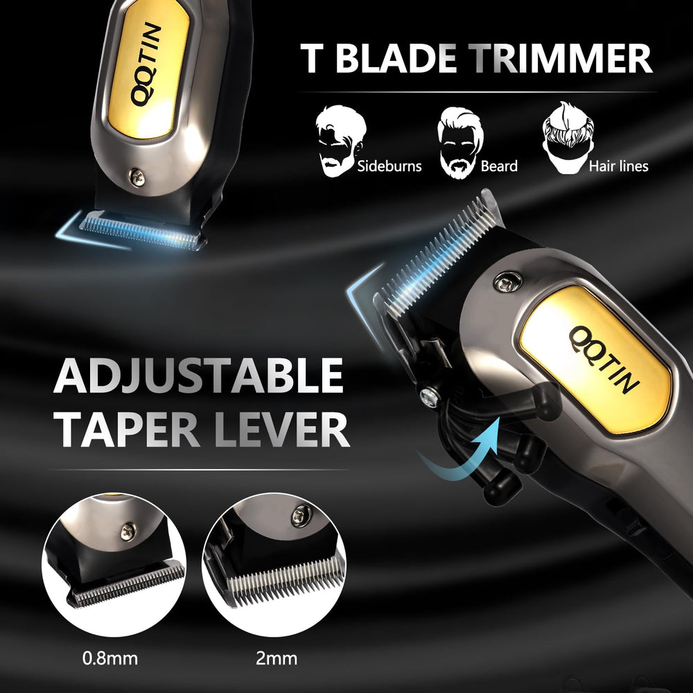 QQTIN hair clippers length-guide-combs main-clipper enable versatile styling options