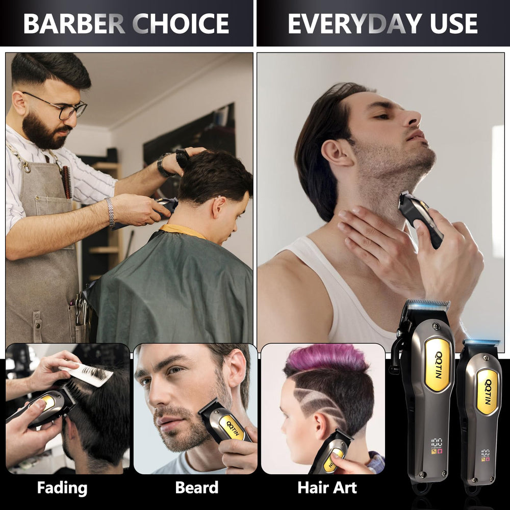QQTIN hair clippers length-guide-combs-trimmer provide precise edges on beards