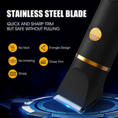 QREEYX 3-in-1 grooming kit with interchangeable heads for versatile trimming.