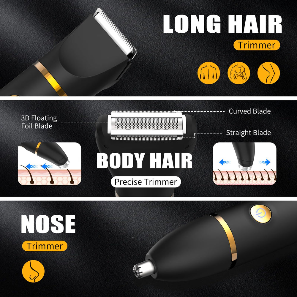 QREEYX ceramic blades deliver nick-free trimming for sensitive areas.