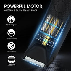 QREEYX led-display on trimmer shows battery level during charge