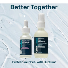 QRxLabs gel-peel-application-glove illustrates precise, even layer application.