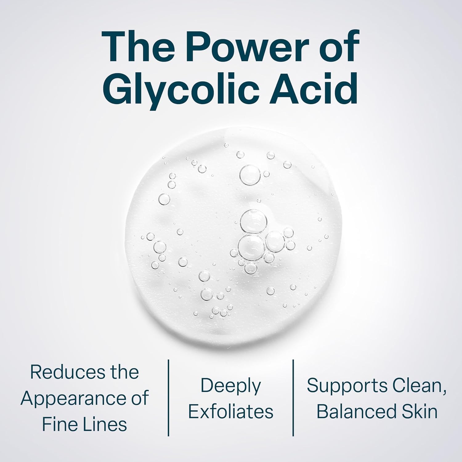 QRxLabs glycolic-acid-20-percent-pads-applied-on-face shows smooth swipe for gentle resurfacing.