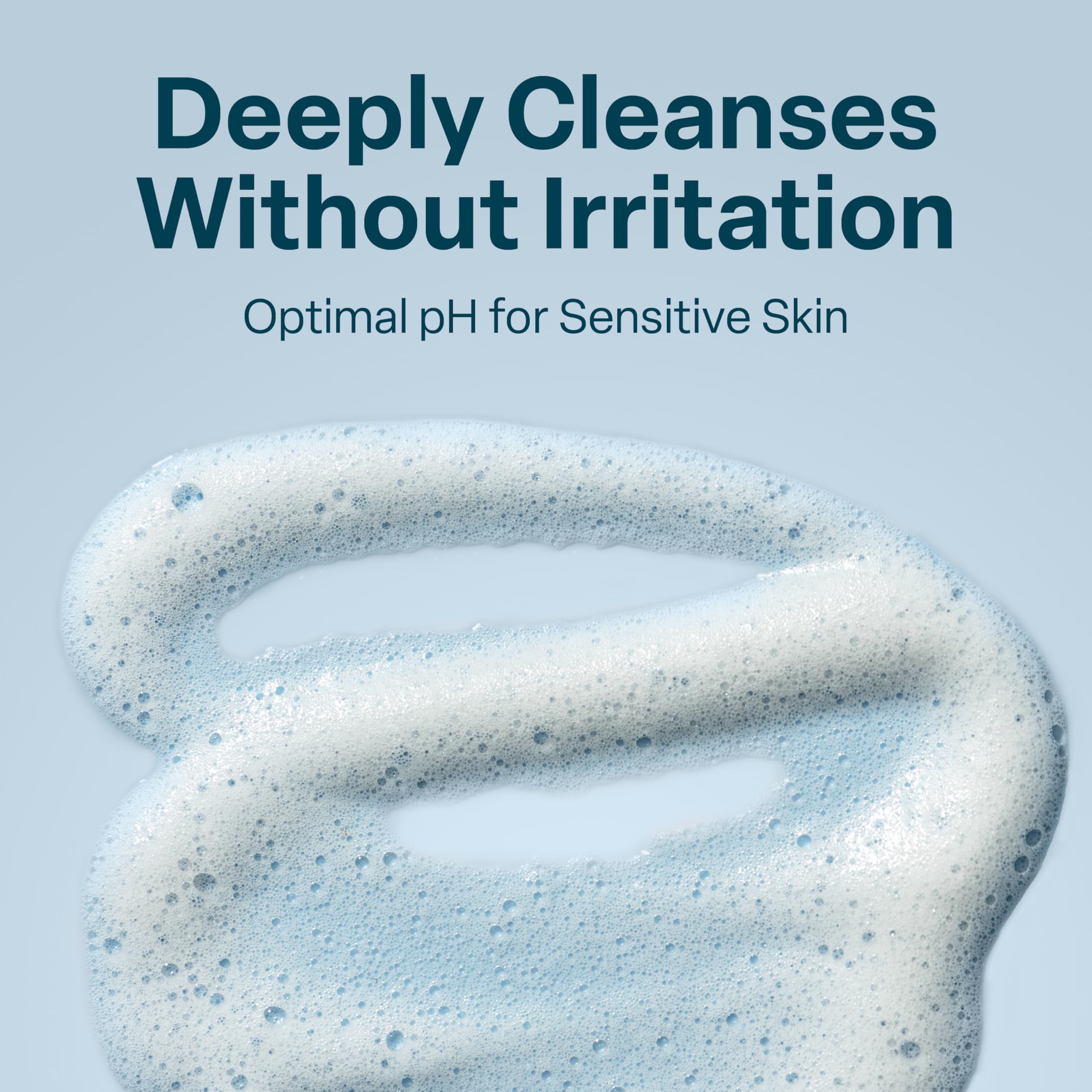 QRxLabs glycolic face wash gel texture suggests hydrating balanced skin feel