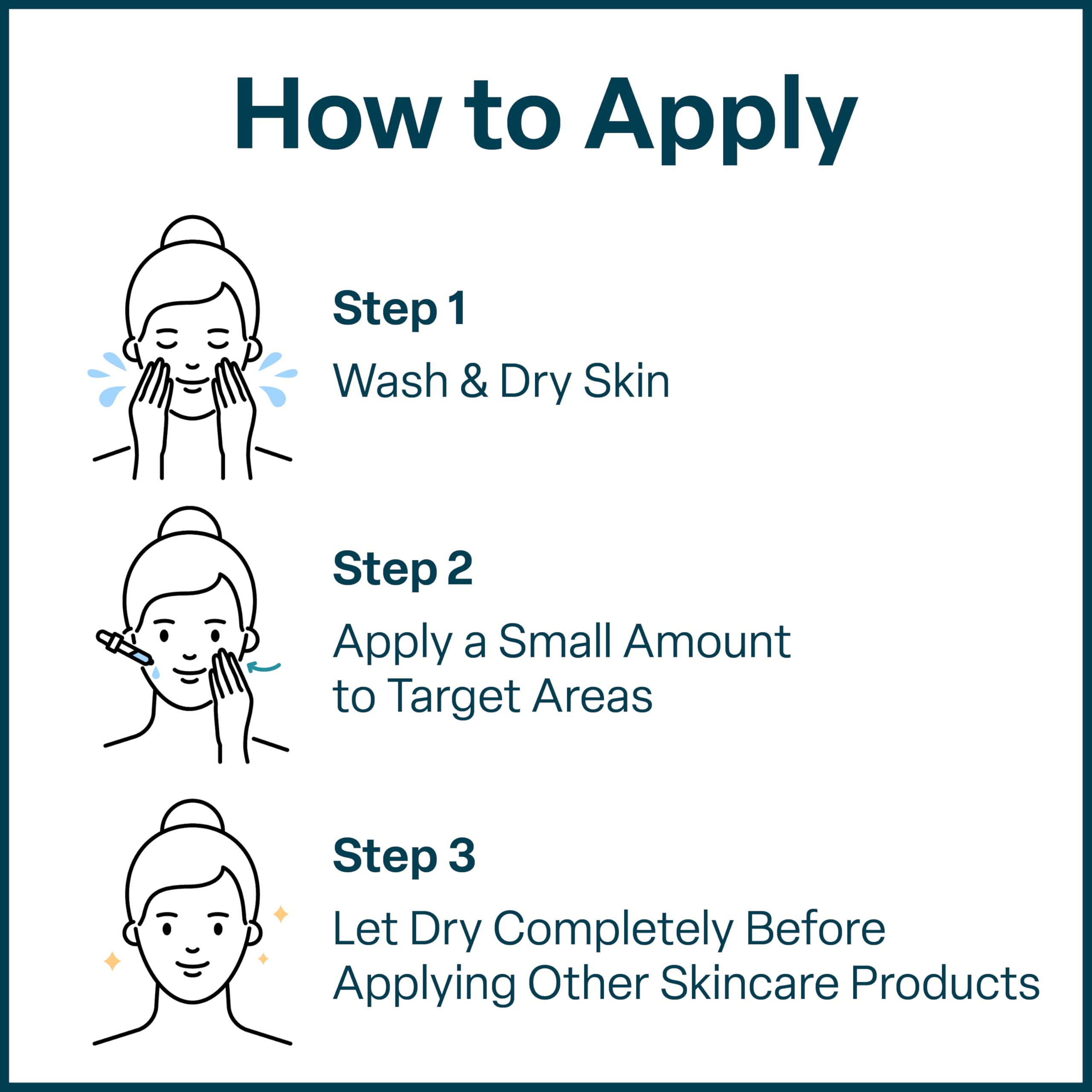 QRxLabs glycolic serum on cheek hints at radiant, refined skin texture.