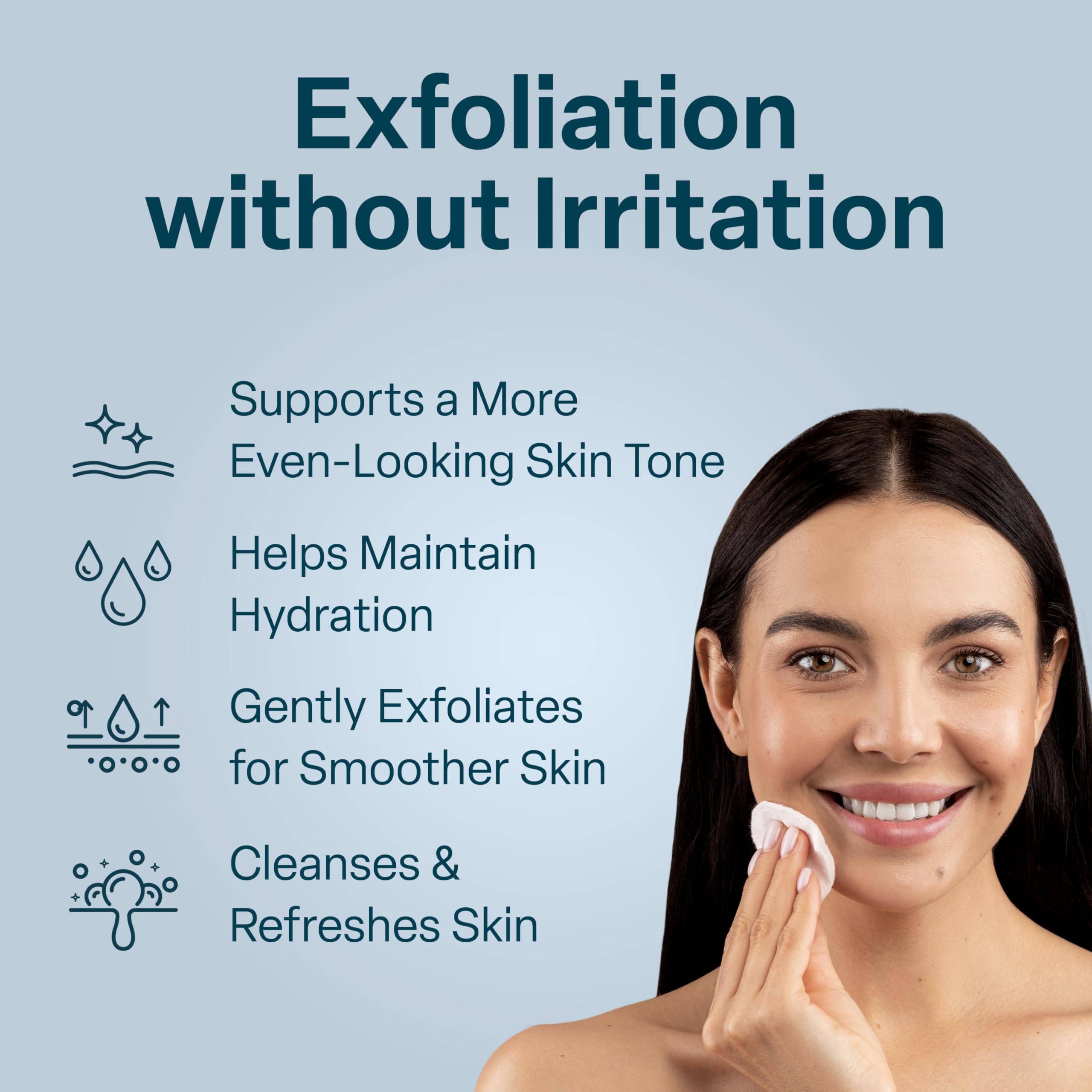 QRxLabs Glycolic Toner label closeup highlighting ingredients and 10% glycolic acid.