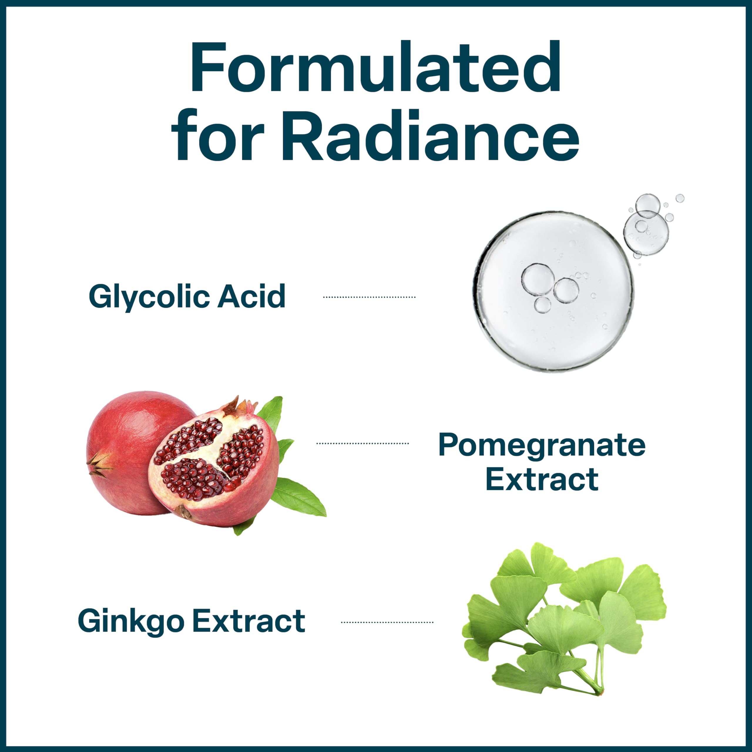 QRxLabs Glycolic Toner pour motion showing easy daily use for refreshed skin.