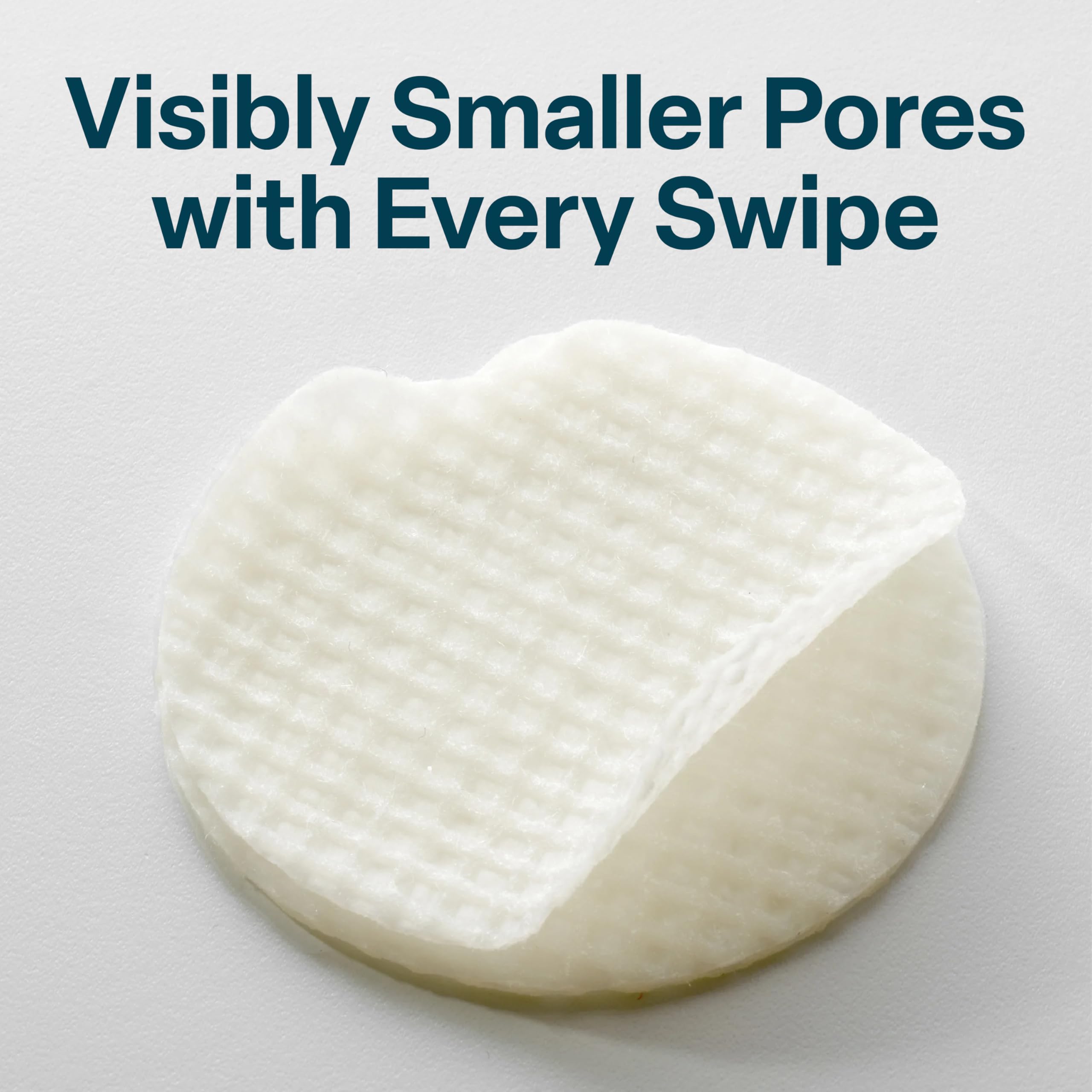 The QRxLabs Pore Refining Toner Pads sit on a cotton pad for cleansing balance